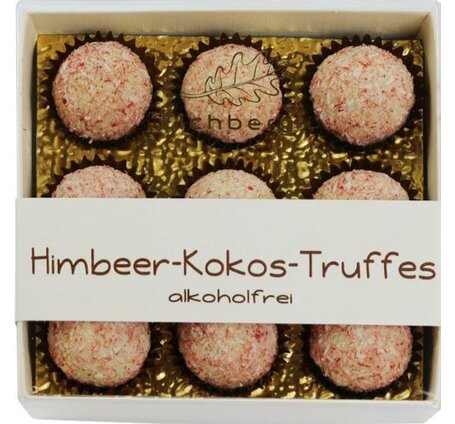 Himbeer-Kokos-Truffes Eichberg / 9 Stk. in Box