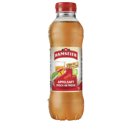 Ramseier Apfelsaft frisch ab Presse 50 cl PET 6-Pack  (Herbstprodukt) Artikel auf Anfrage
