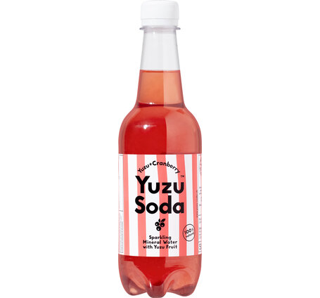 Yuzu Soda Cranberry Sparkling Mineral Water 50 cl PET (24-er-Pack)