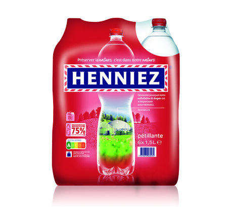 Henniez rot 1.5 L PET EW 6-Pack mit Kohlensäure