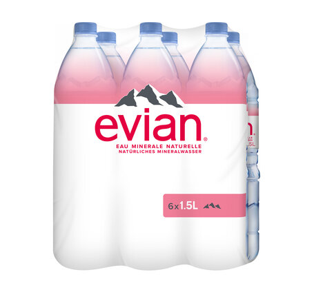 Evian 1.5 L EW-PET 6-Pack
