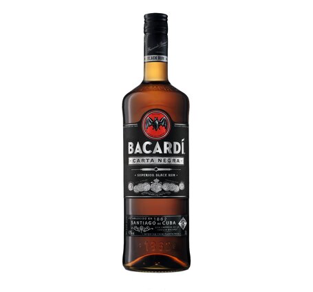Rum Bacardi Black Carta Negra 300 cl (schwarze Etikette)