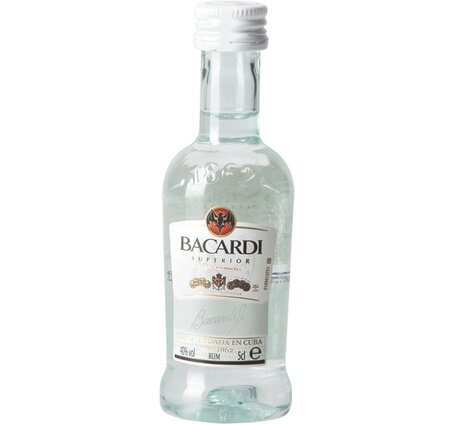 Rum Bacardi Carta Blanca (weiss) 5cl Portion