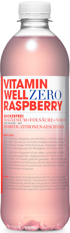 Vitamin Well Zero Raspberry 50 cl PET