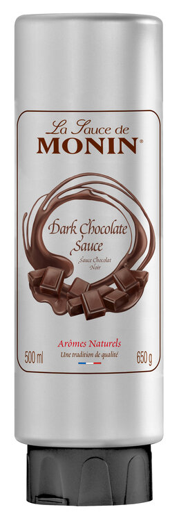 Monin dunkle Schokolade Sauce in Kunststoff-Flasche