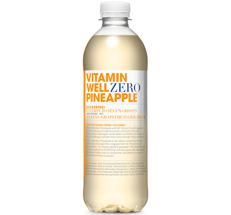 Vitamin Well Zero Pineapple 50 cl PET