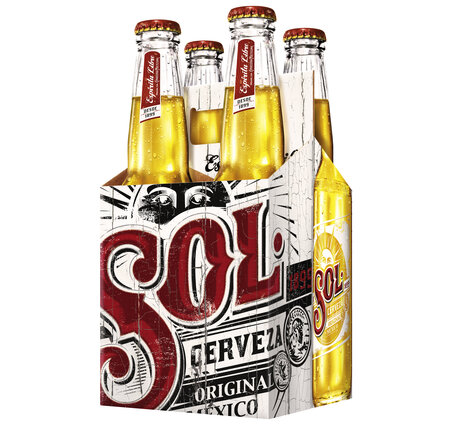 Sol Beer Mexiko 4-Pack EW Flasche